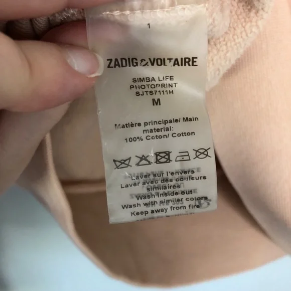 Zadig & Voltaire Simba Life Graphic Sweatshirt Medium